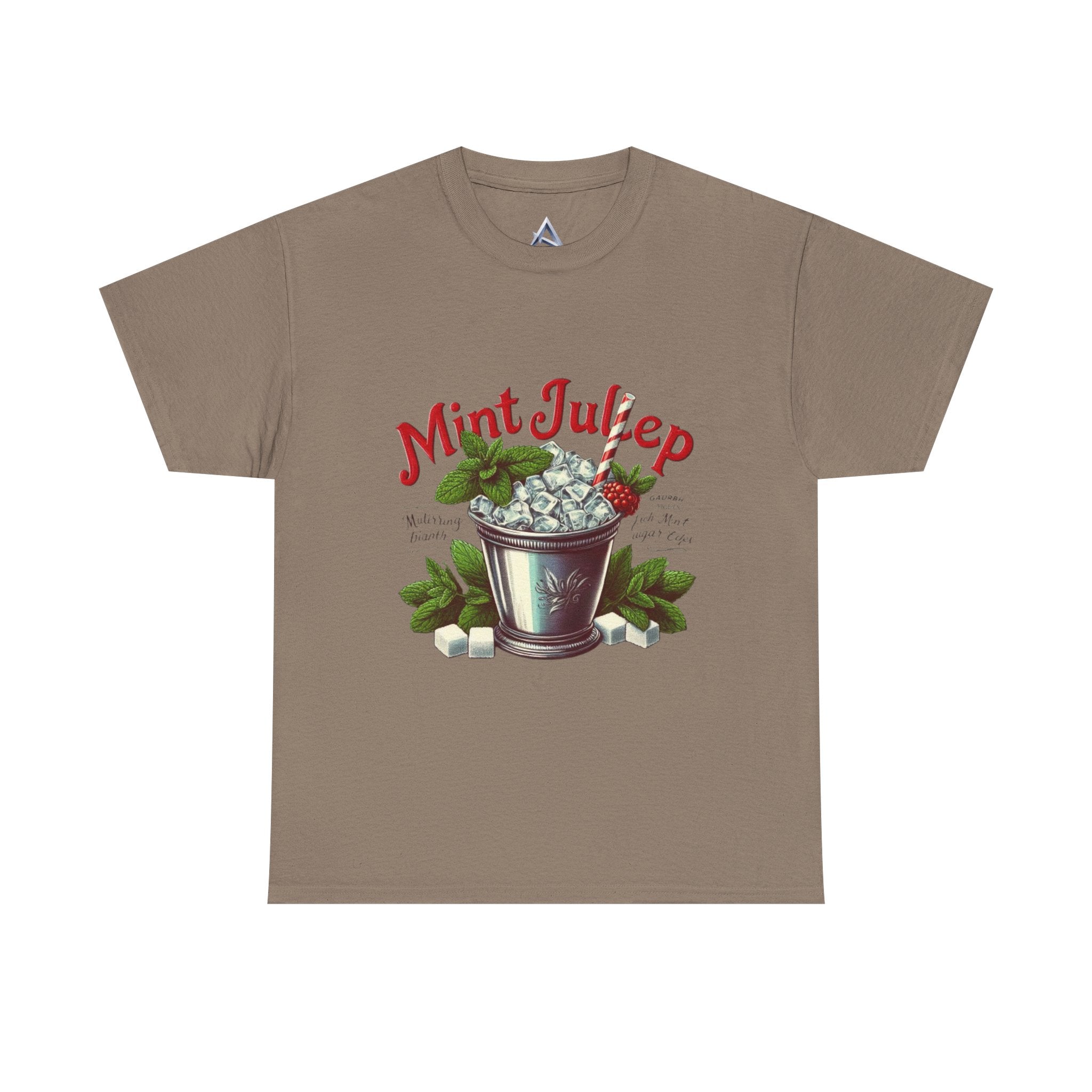 Mint Julep Cocktail Unisex Heavy Cotton Tee