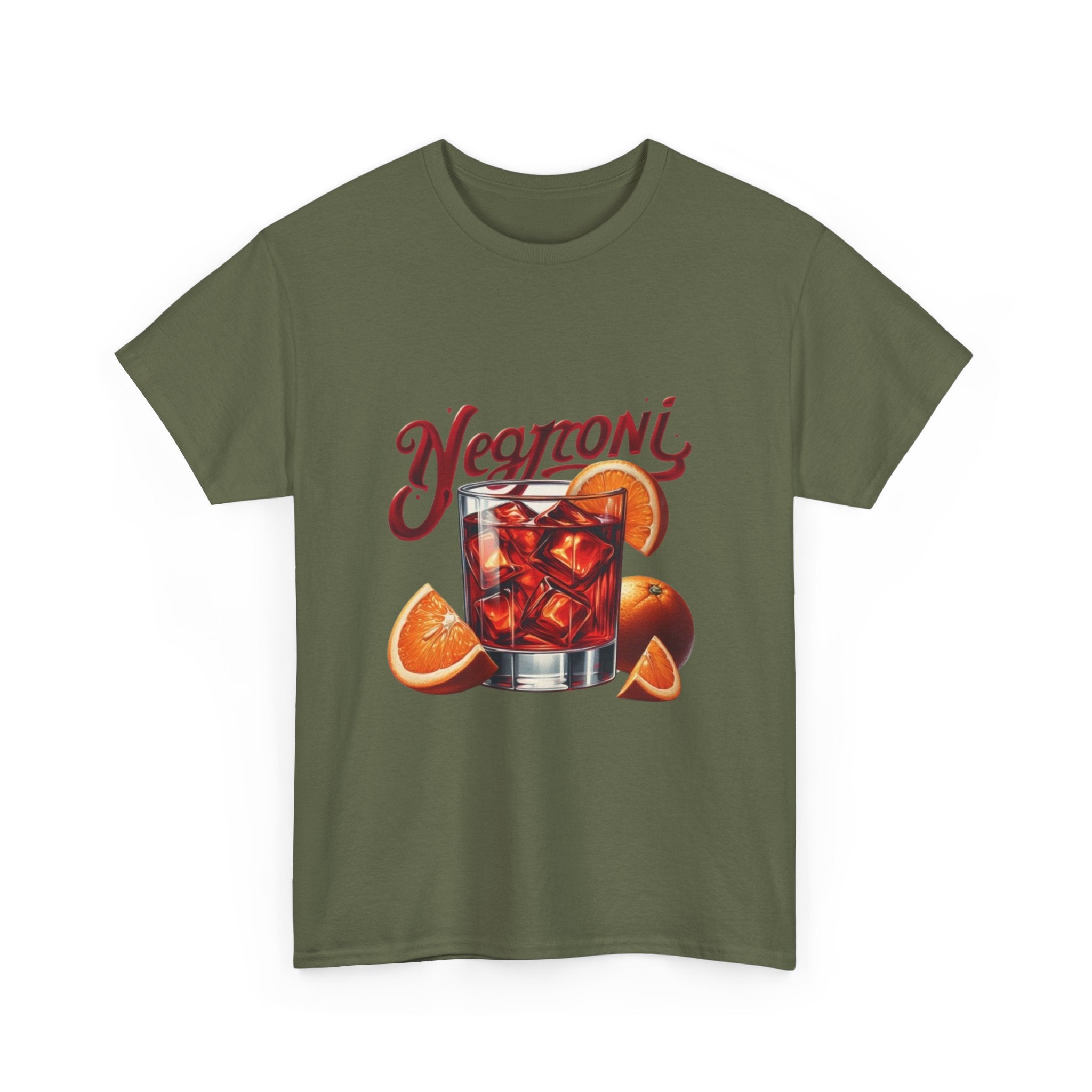 Negroni Cocktail Unisex Heavy Cotton Tee