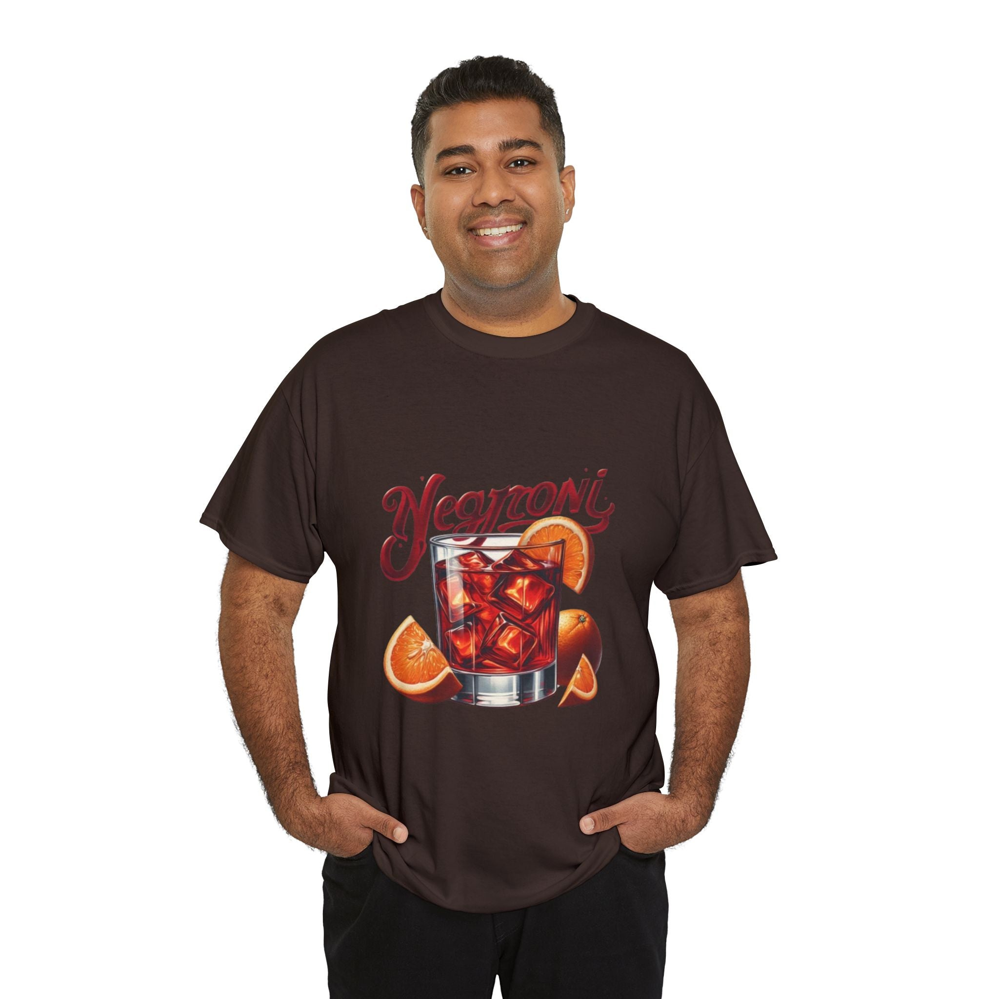 Negroni Cocktail Unisex Heavy Cotton Tee