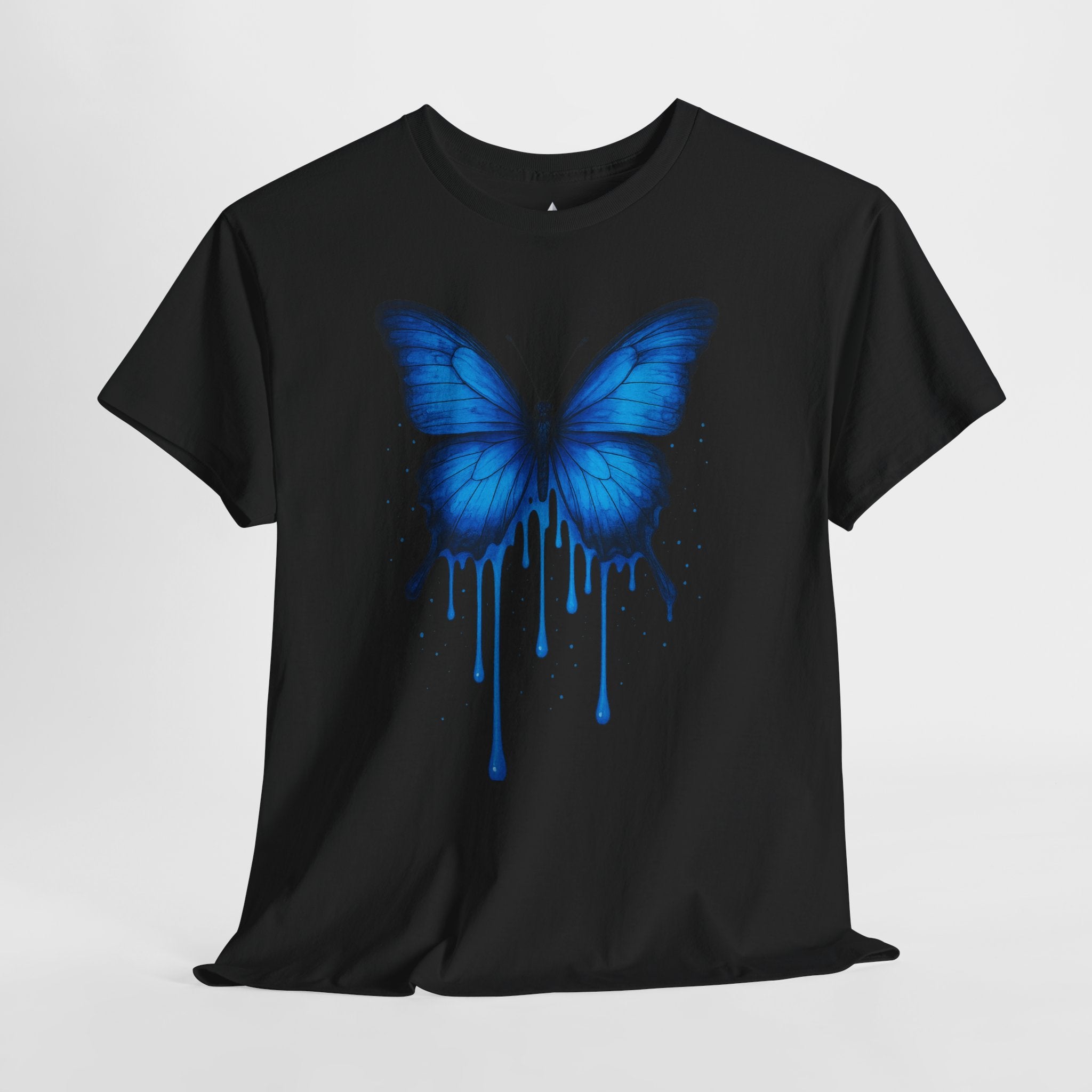 Blue Butterfly Art Unisex Heavy Cotton Tee
