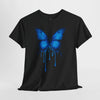 Blue Butterfly Art Unisex Heavy Cotton Tee