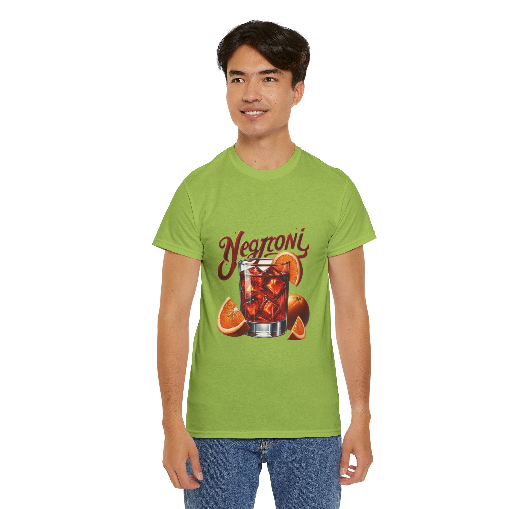 Negroni Cocktail Unisex Heavy Cotton Tee