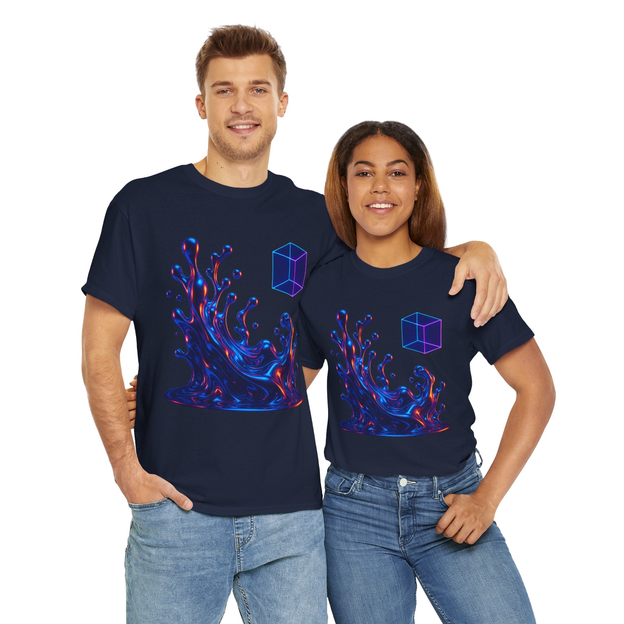 Vibrant Splash Art Unisex Heavy Cotton Tee