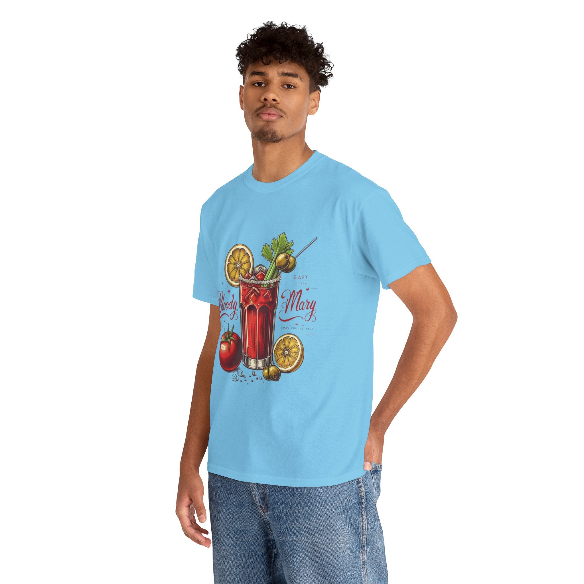 Bloody Mary Cocktail Unisex Heavy Cotton Tee