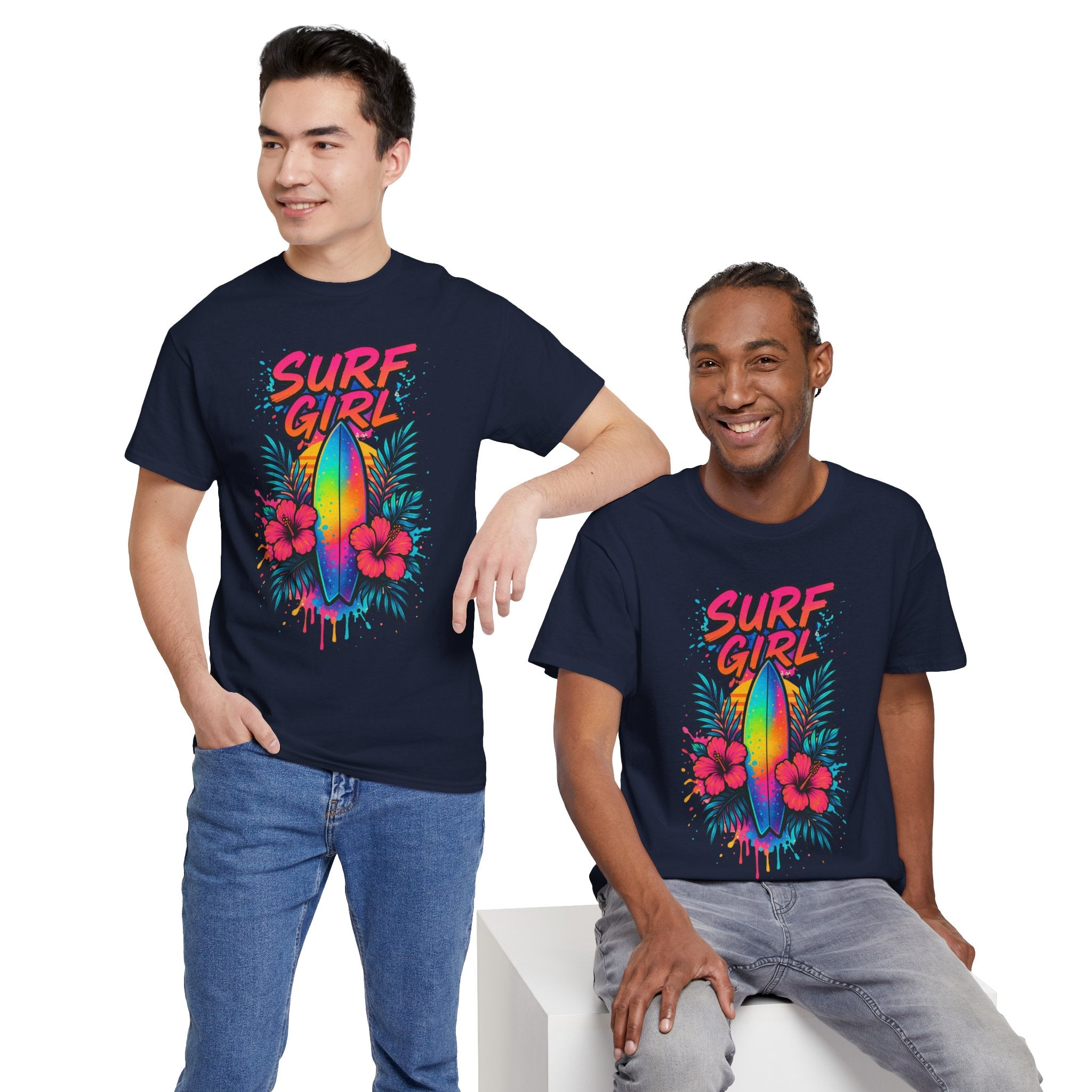 Surf Girl Vintage Heavy Cotton Tee