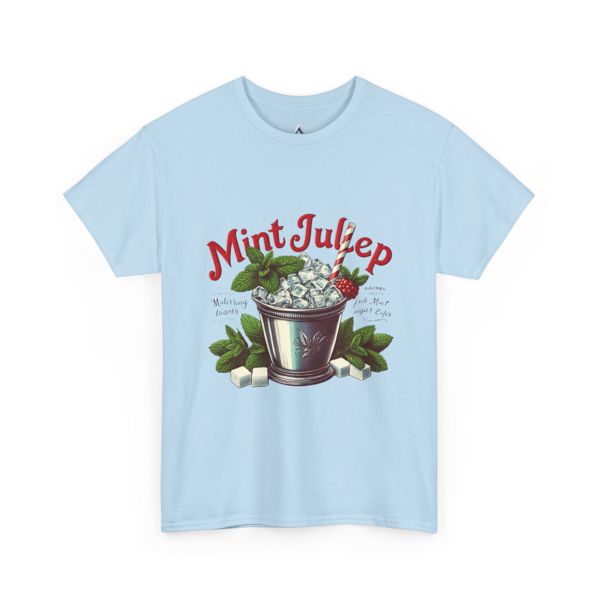 Mint Julep Cocktail Unisex Heavy Cotton Tee
