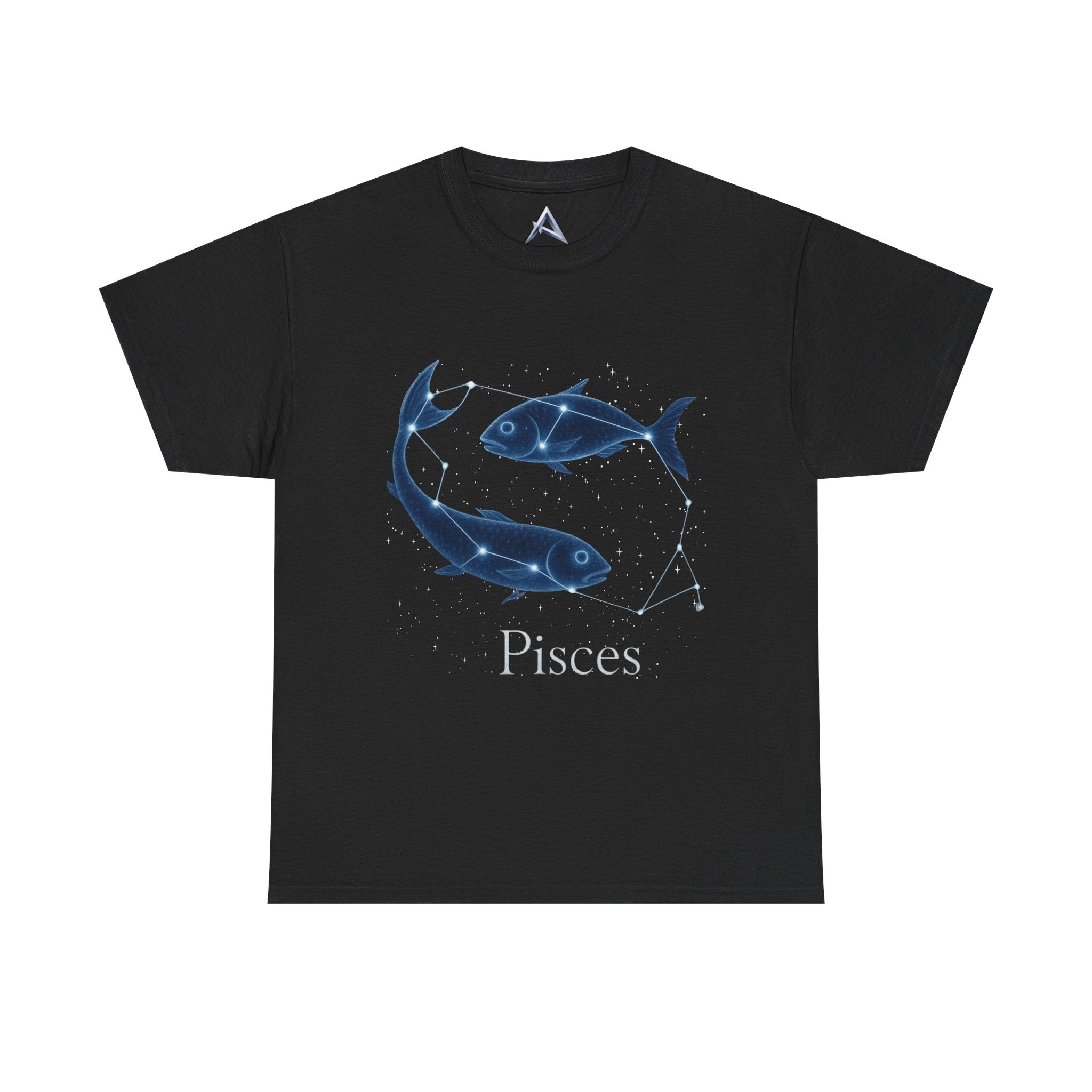 Pisces Zodiac Astrology Unisex Heavy Cotton Tee