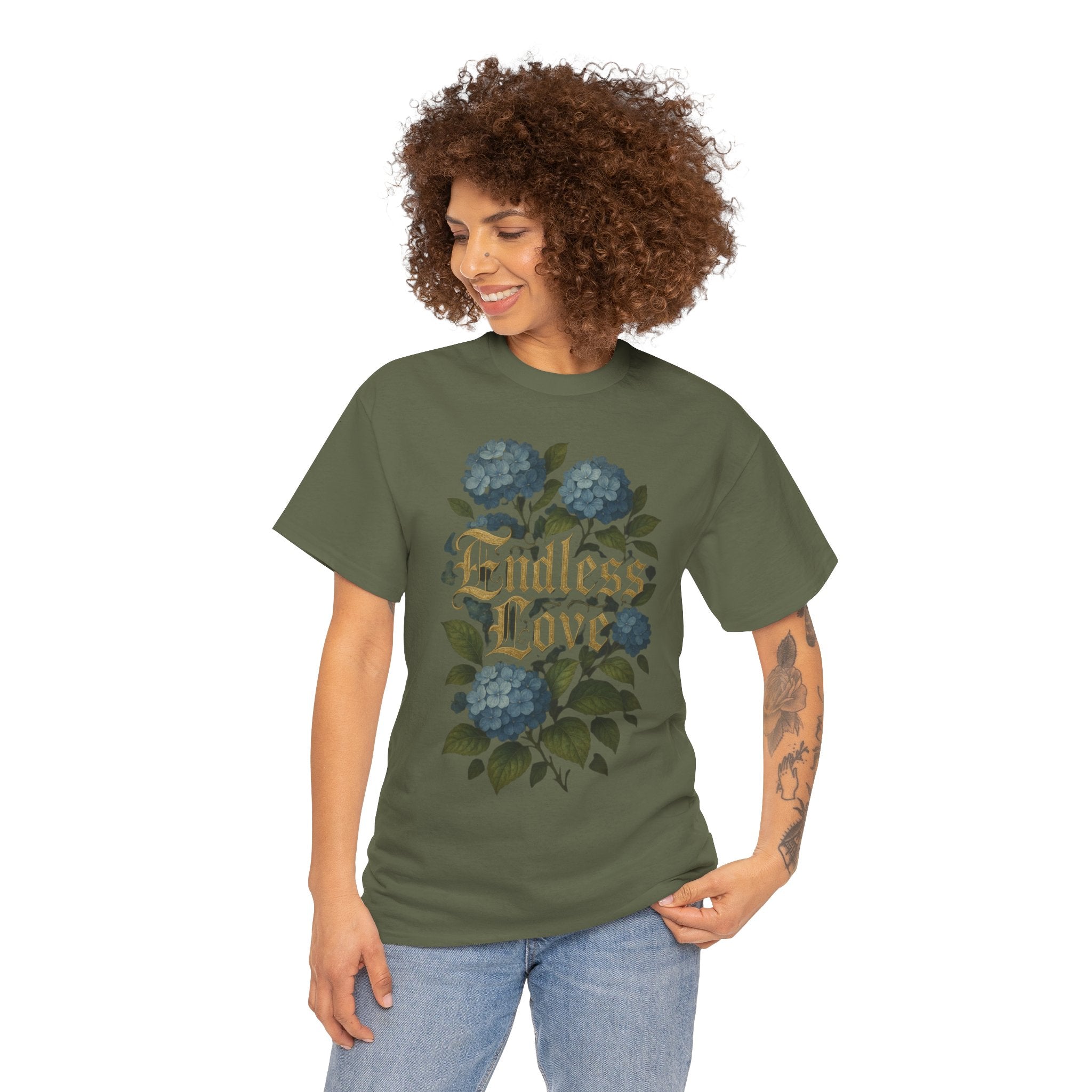 Endless Love Floral Heavy Cotton Tee