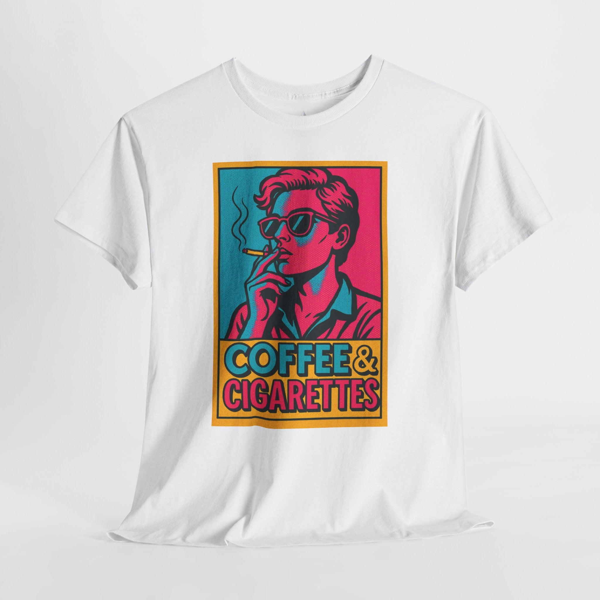 Coffee & Cigarettes Vintage Unisex Heavy Cotton Tee