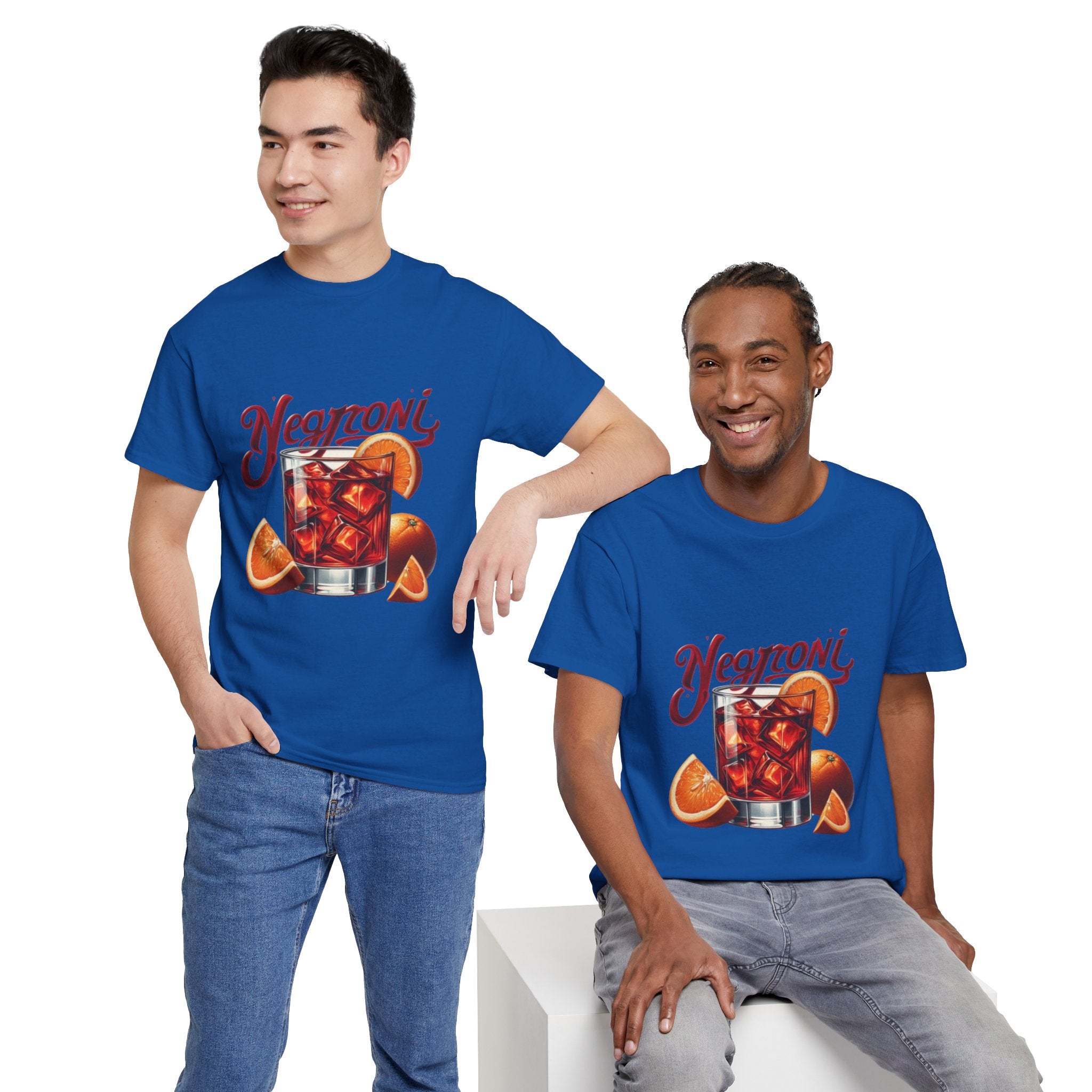 Negroni Cocktail Unisex Heavy Cotton Tee