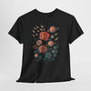 Cosmic Floral Unisex Heavy Cotton Tee