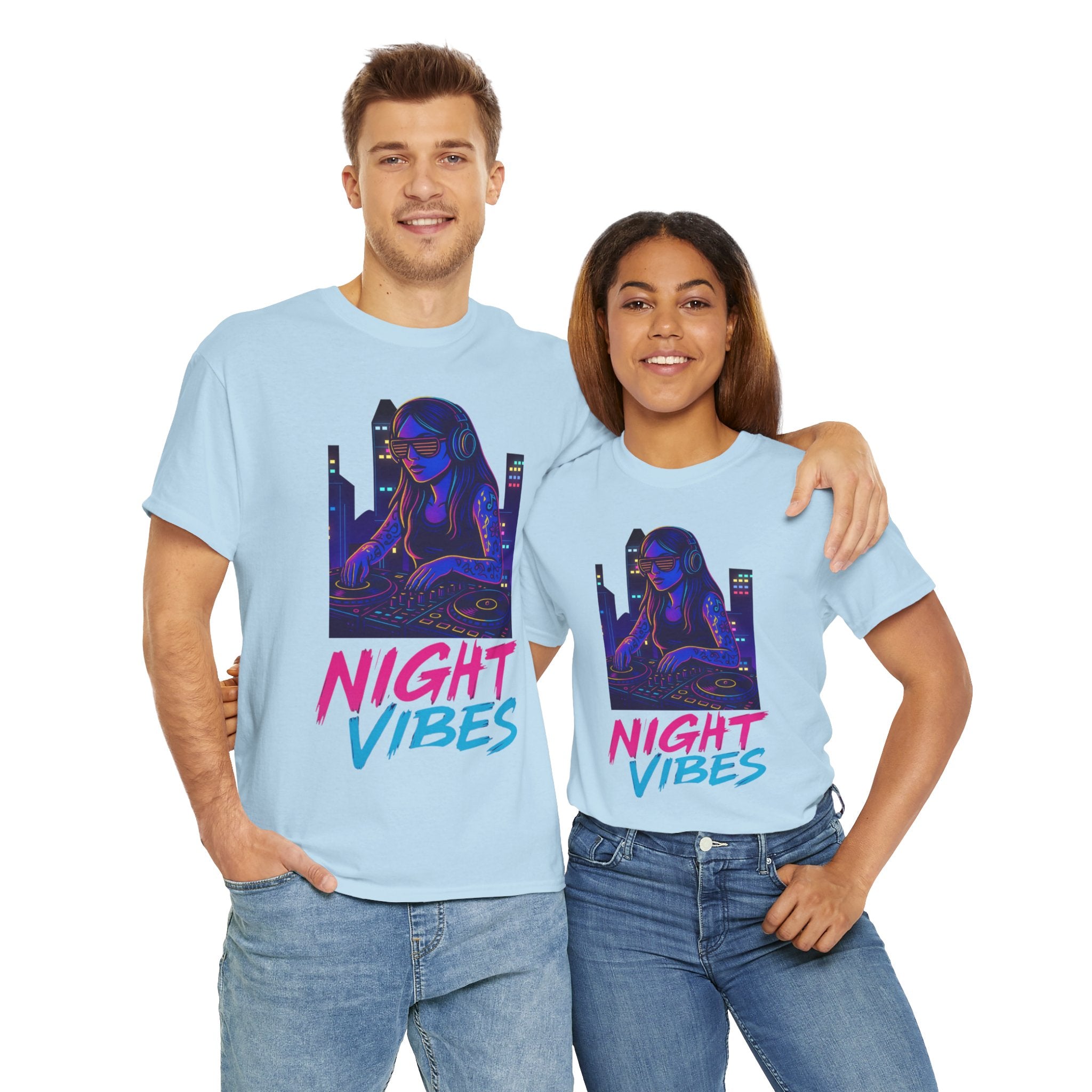 Night Vibes Unisex Heavy Cotton Tee