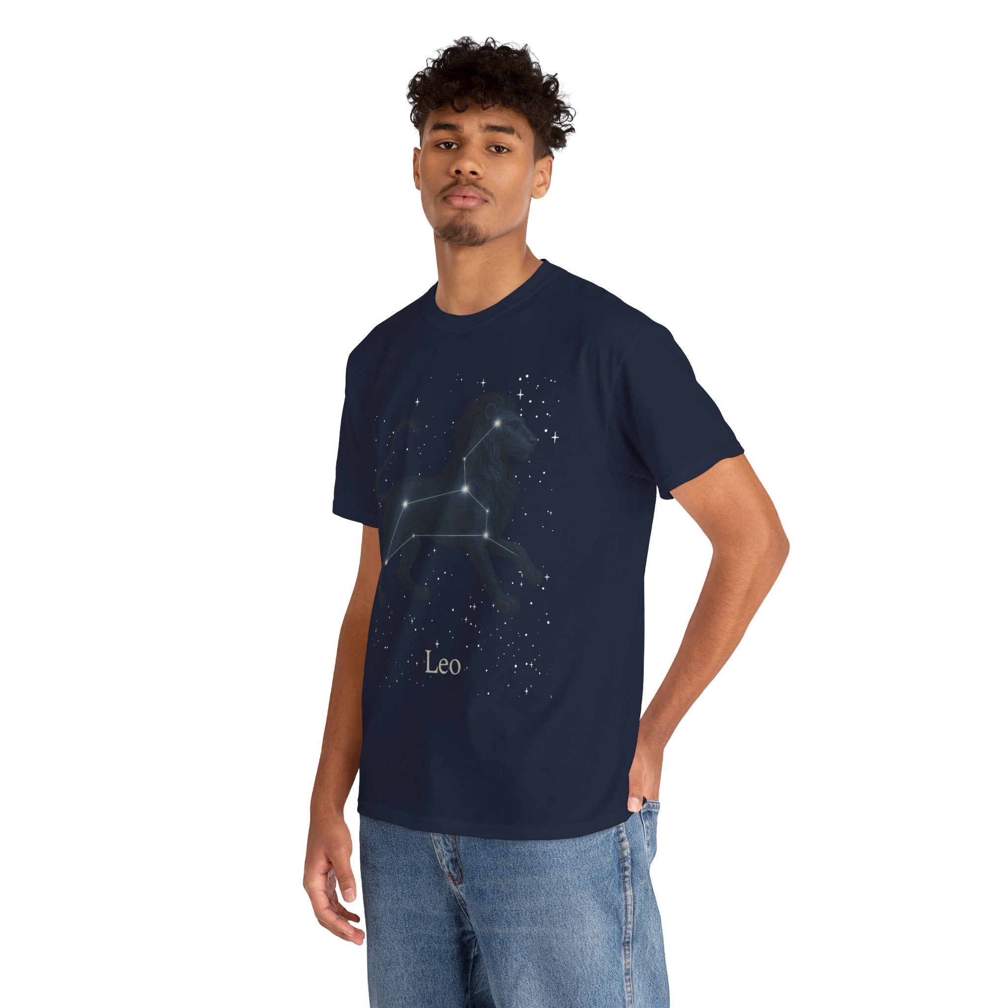 Leo Constellation Zodiac Heavy Cotton Tee