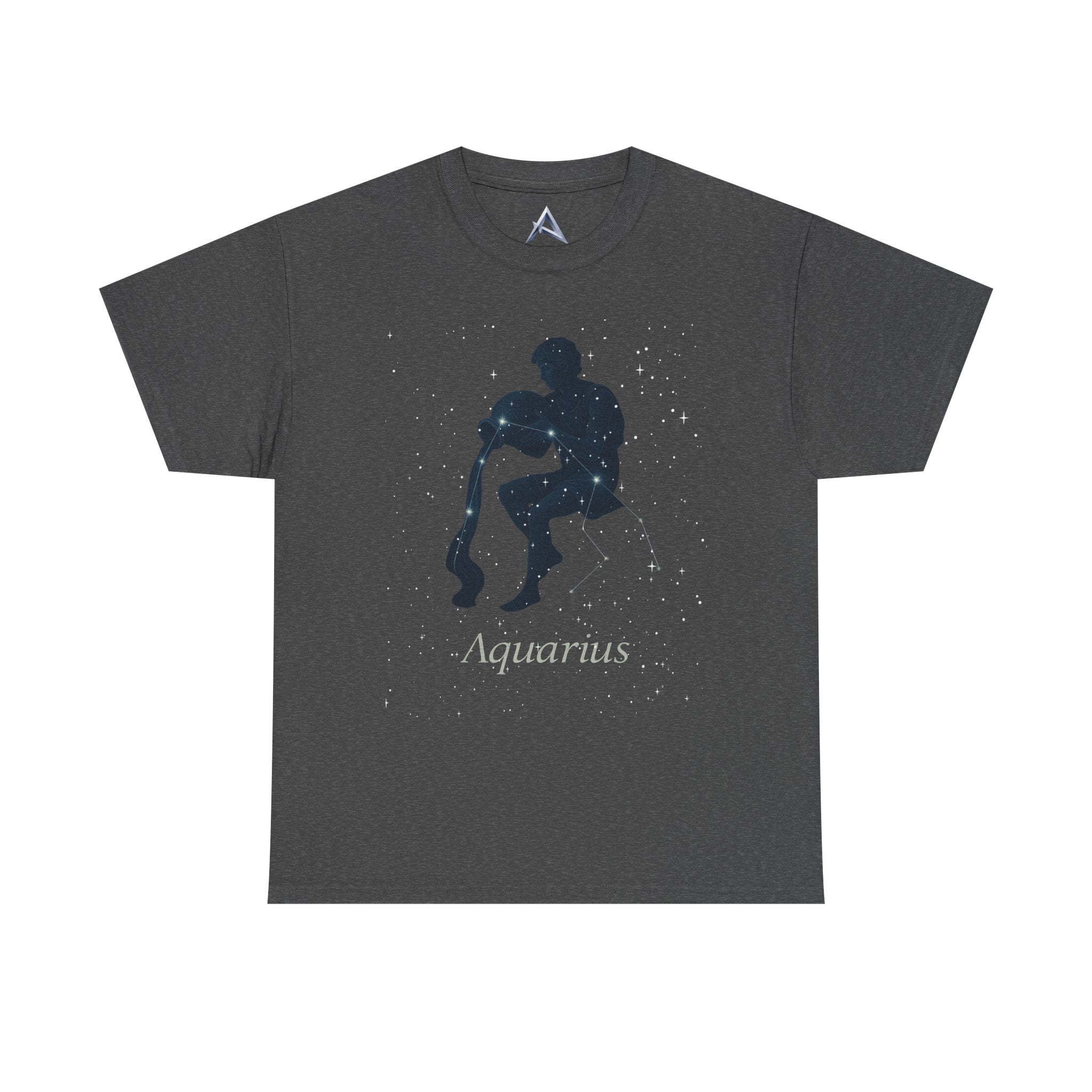 Aquarius Zodiac Astrology Unisex Heavy Cotton Tee