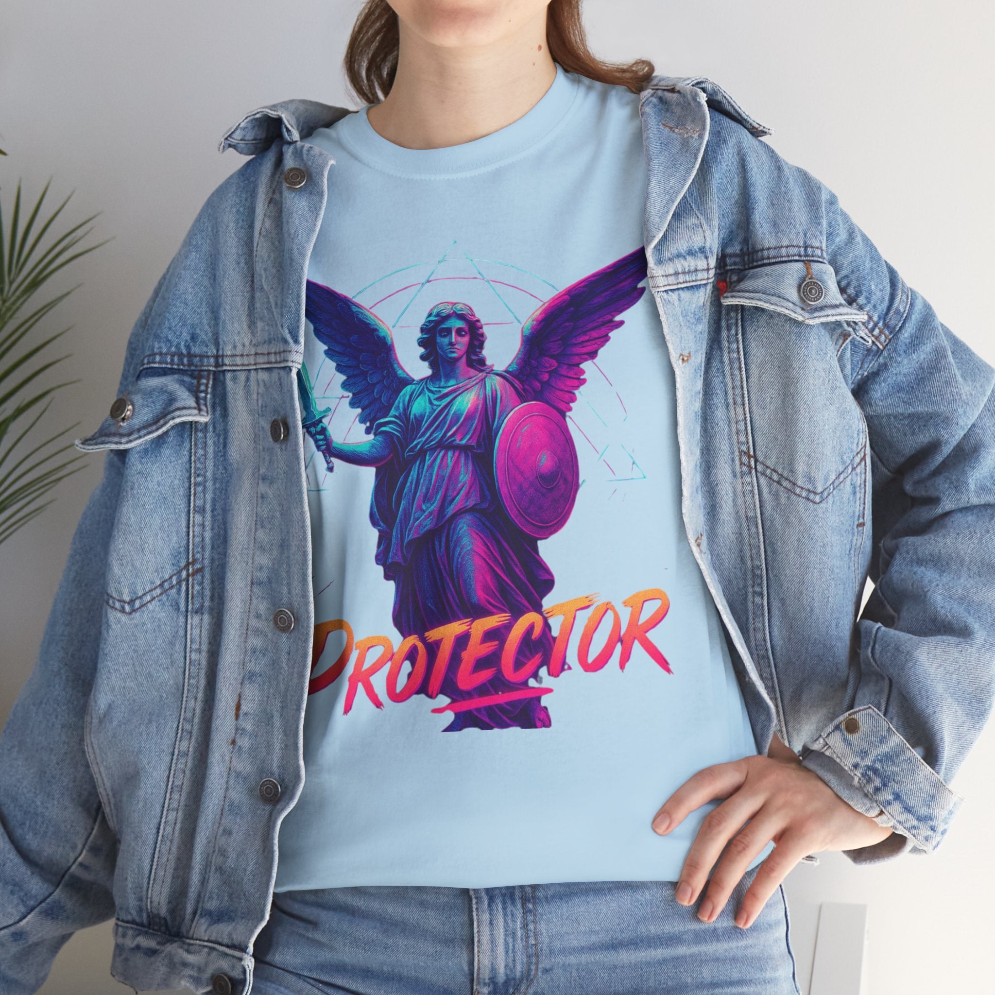 Vibrant Guardian Protector Graphic Heavy Cotton Tee